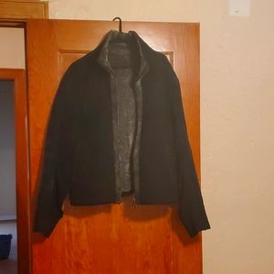 Emporio armani men's leather jacket